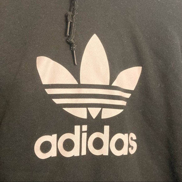 Adidas Classic Logo Essentials Sweatshirt - Black - Sz SM - Picture 2 of 7